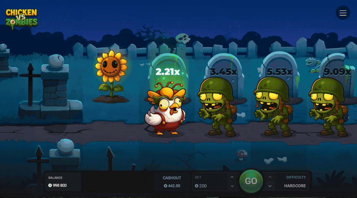 Chicken vs Zombies GIF
