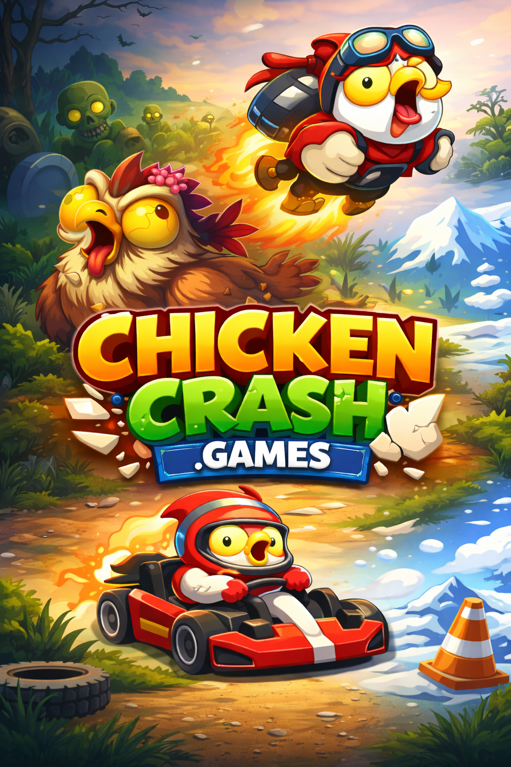 Banner móvil de Chicken Crash Games